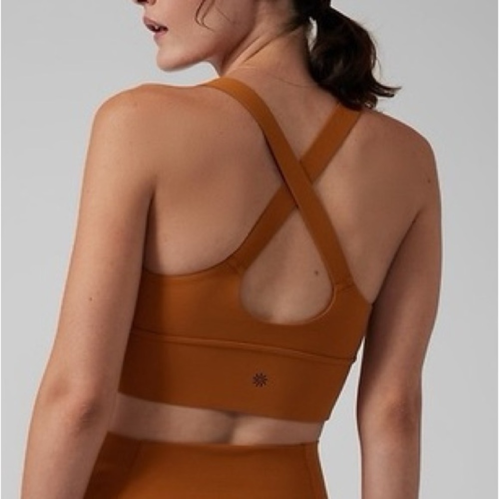 Women's Cross-Back Sports Bra - Tan